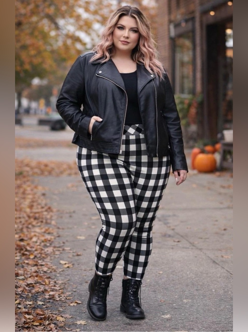 NEW TORRID X Betsy Johnson Black White Plaid Pixie Sculpting Ponte Pant 2X